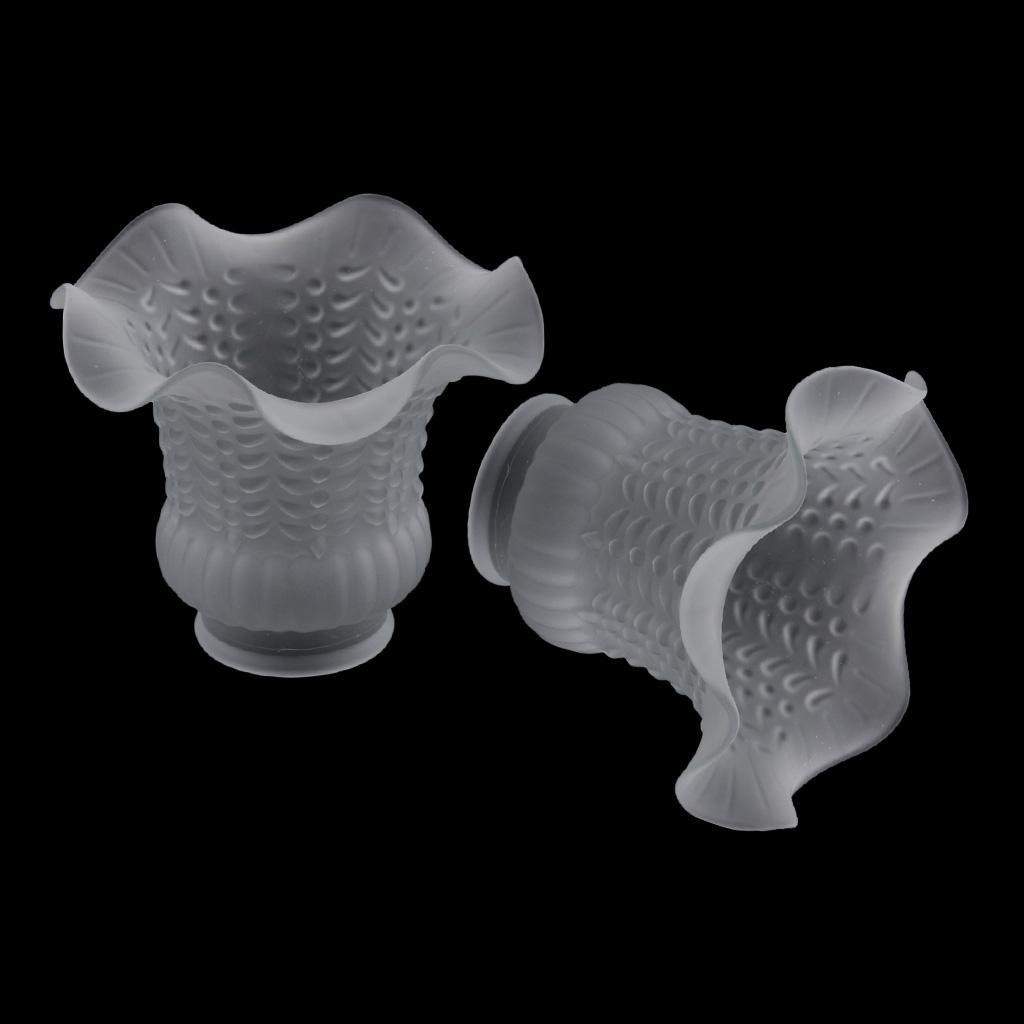 2pcs Glass Ceiling Lamp Shade Bedside Light Lampshade For Bedroom Hotel Kitchen