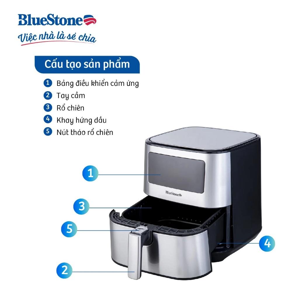 Nồi Chiên Không Dầu BlueStone AFB-5878, 1700w- 5.5lit, Hàng Chính Hãng
