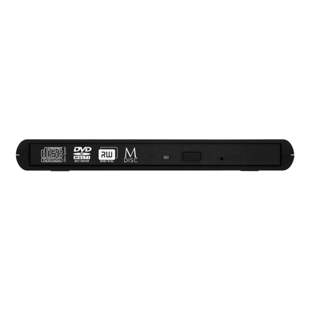 Ô đĩa cắm ngoài Verbatim Silmline CD/DVD USB 2.0 Đen - Hàng chính hãng