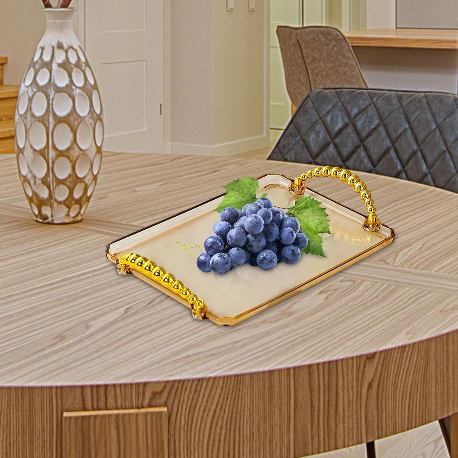Nordic Serving Tray, Storage Organizer, Multifunction Dessert Tray Food Snack Tray for Home Kitchen