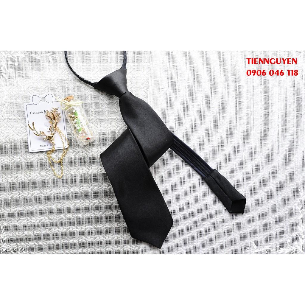 Cà vạt thắt sẵn 5*35cm - cà vạt nam - cavat nữ