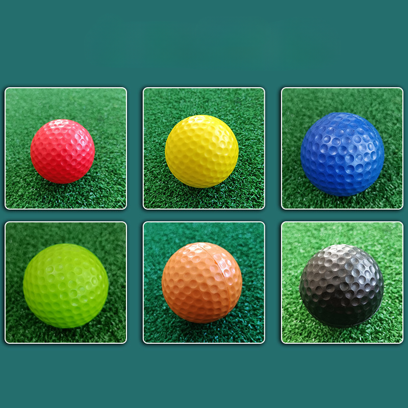 Thực hành bóng golf 6 màu bóng mới cho golfer Quà tặng Phụ kiện golf Quảng cáo Bóng tiêu chuẩn Bán buôn cho trong nhà ngoài trời mới lạ 1PC Color: 1pc black