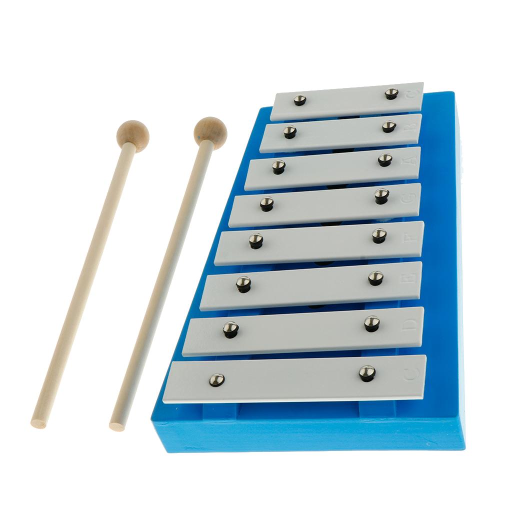 8 Note Glockenspiel Đàn Xylophone Đồ Chơi với Hai Cái Vồ dành cho Trẻ Em Đồ Chơi Trẻ Em