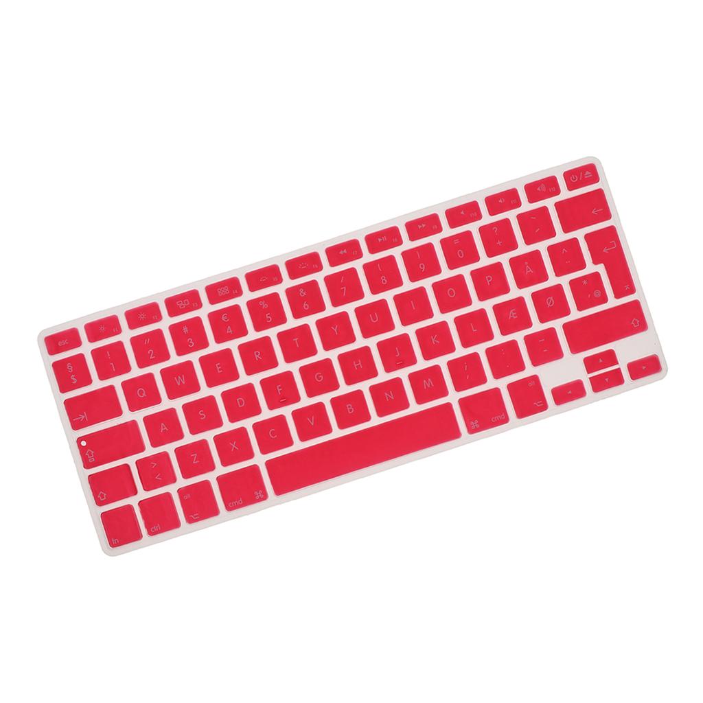 Thin Silicone Keyboard Protector Cover Skin Danish Phonetic for 13.3 inch 15pro Macbook, Soft Touch and Easy to Clean