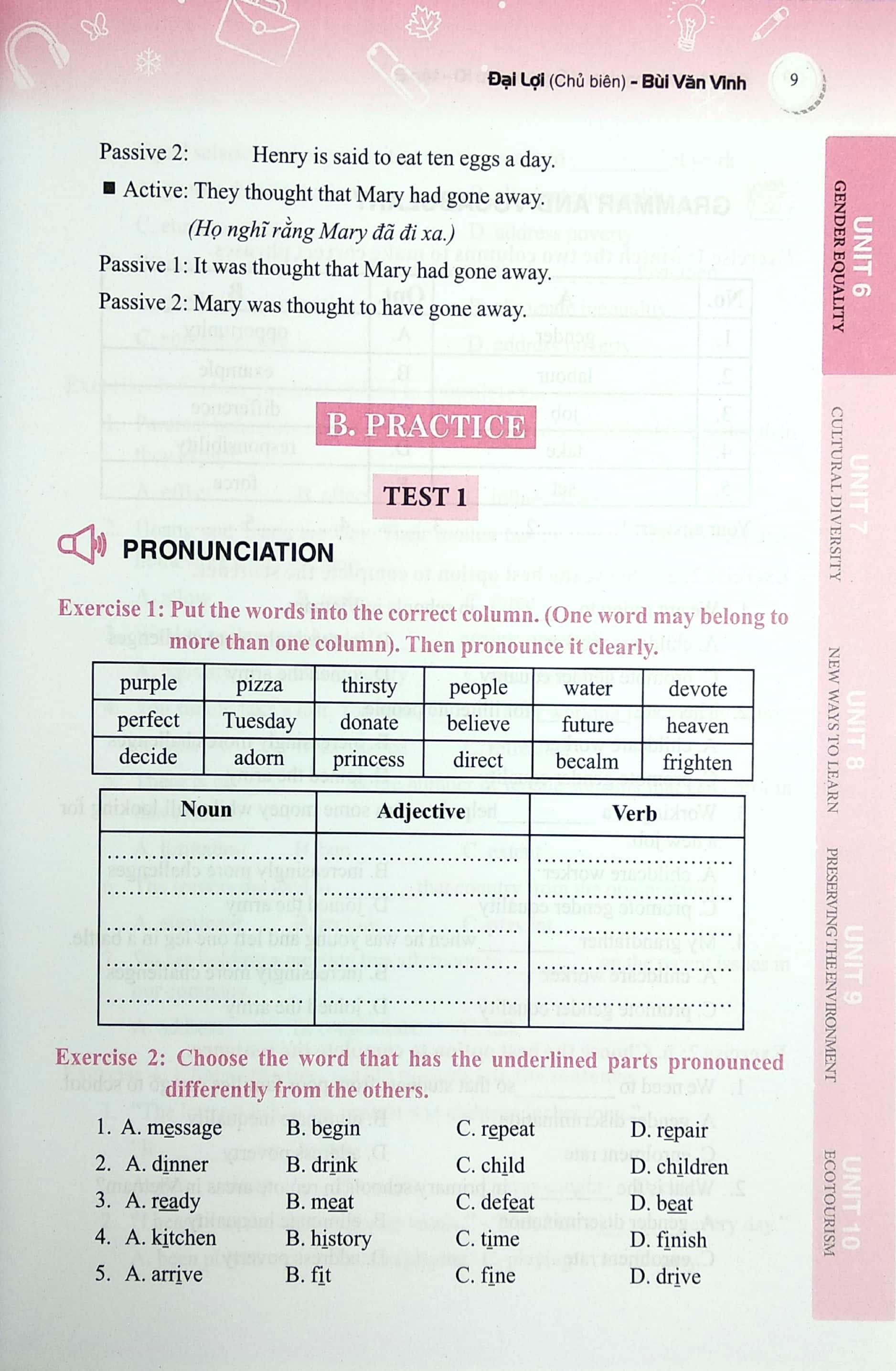 Sách Bài Tập Trắc Nghiệm Tiếng Anh Lớp 10 - Tập 2 (Có Đáp Án)