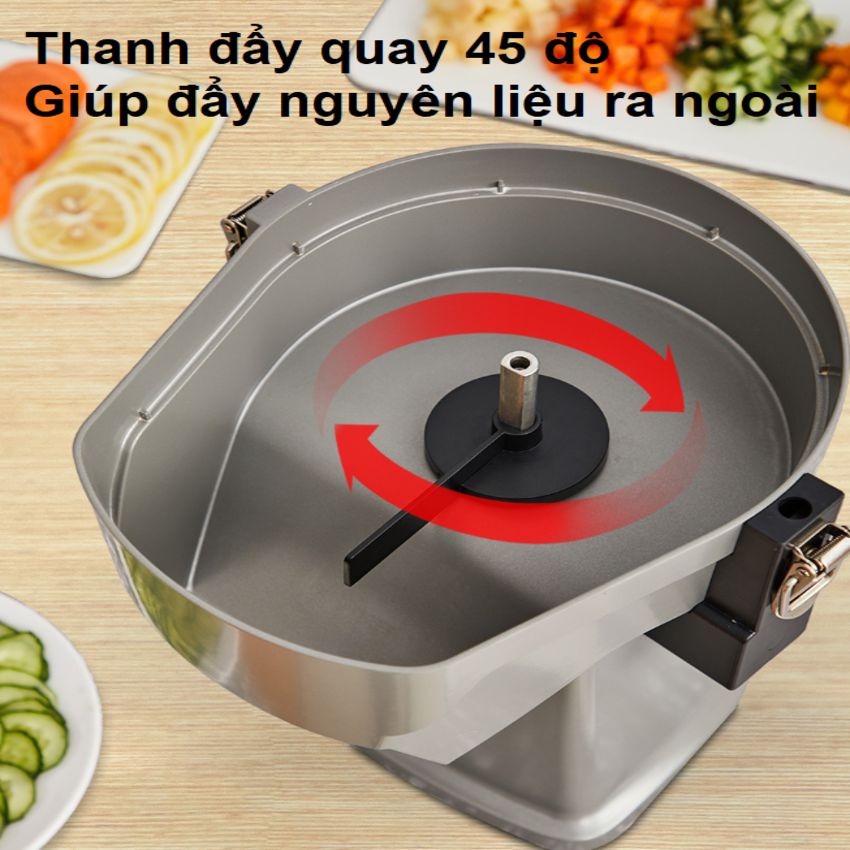 Máy thái rau củ quả đa năng, thái lát, thái sợi, thái hạt lựu Thương hiệu Mỹ cao cấp Septree GJ817, 850W - Hàng Nhập Khẩu (Bảo Hành 12 Tháng)