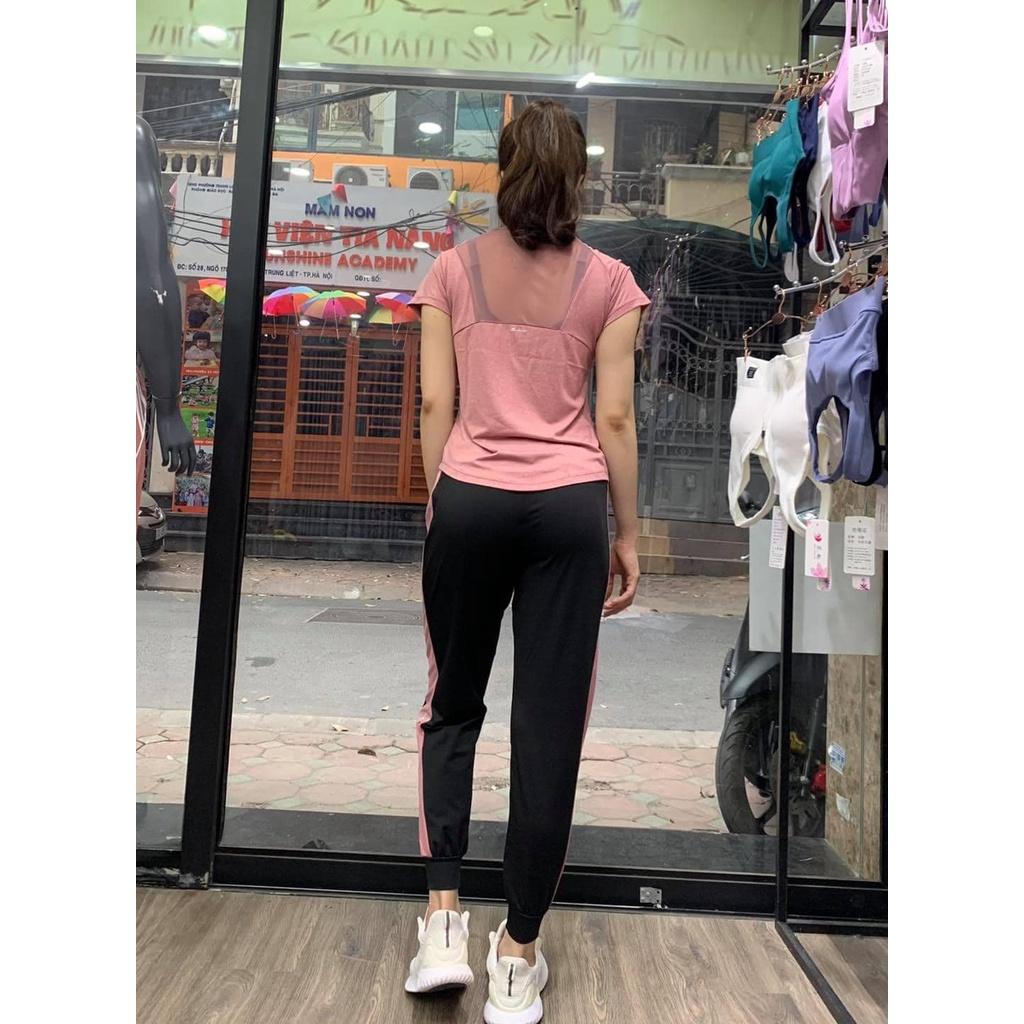 Quần áo tập gym yoga nữ, đồ tập thể thao chất thun lạnh 4 chiều mịn mát, thoáng khí-KP Store