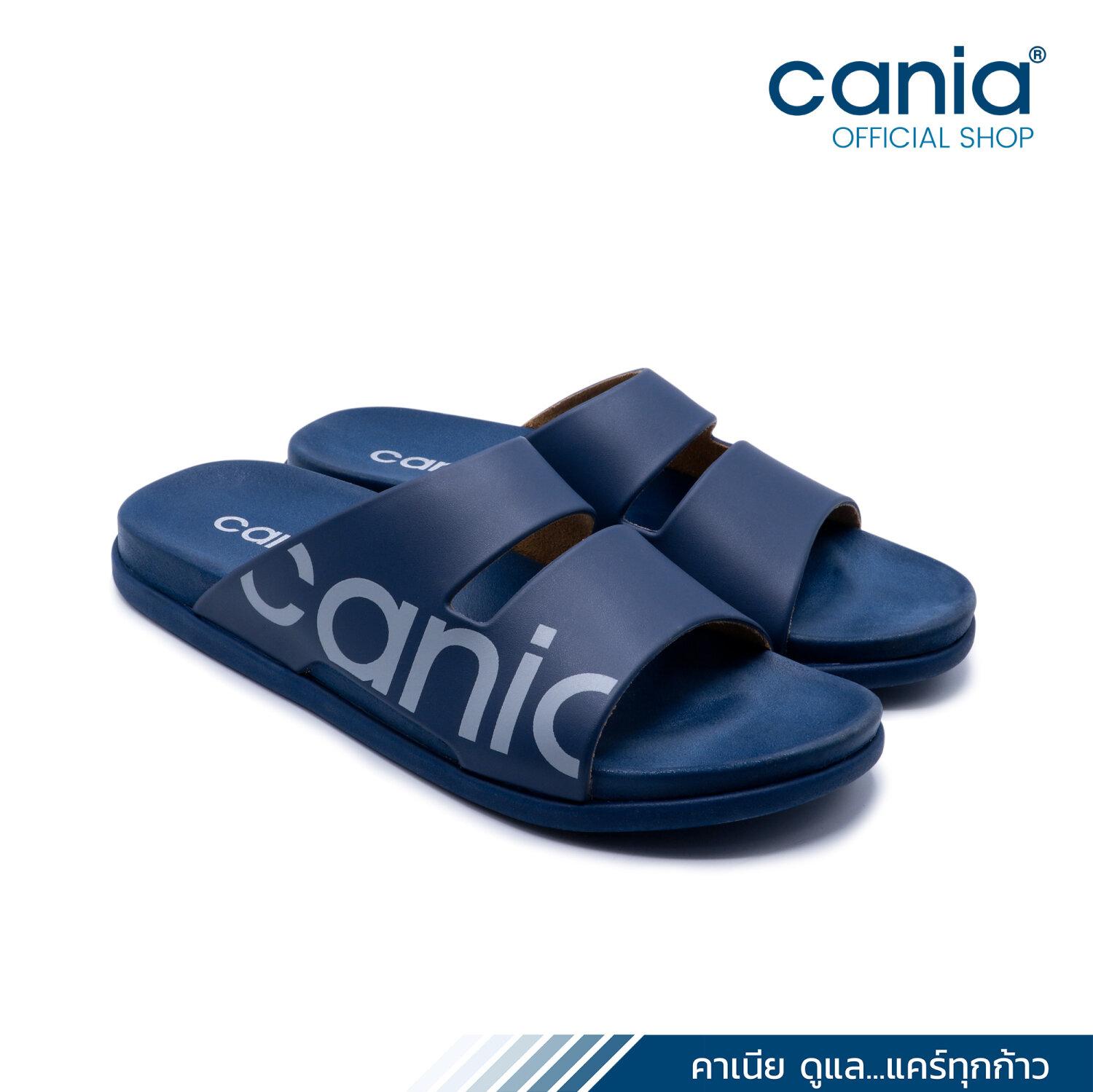 Dép nam quai ngang Cania Thái Lan CM 12125 , đế cao su mềm - Navy - 43