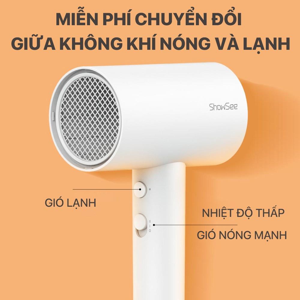 Máy sấy tóc ion làm mượt tóc Showsee A1-W - Hàng nhập khẩu chính hãng