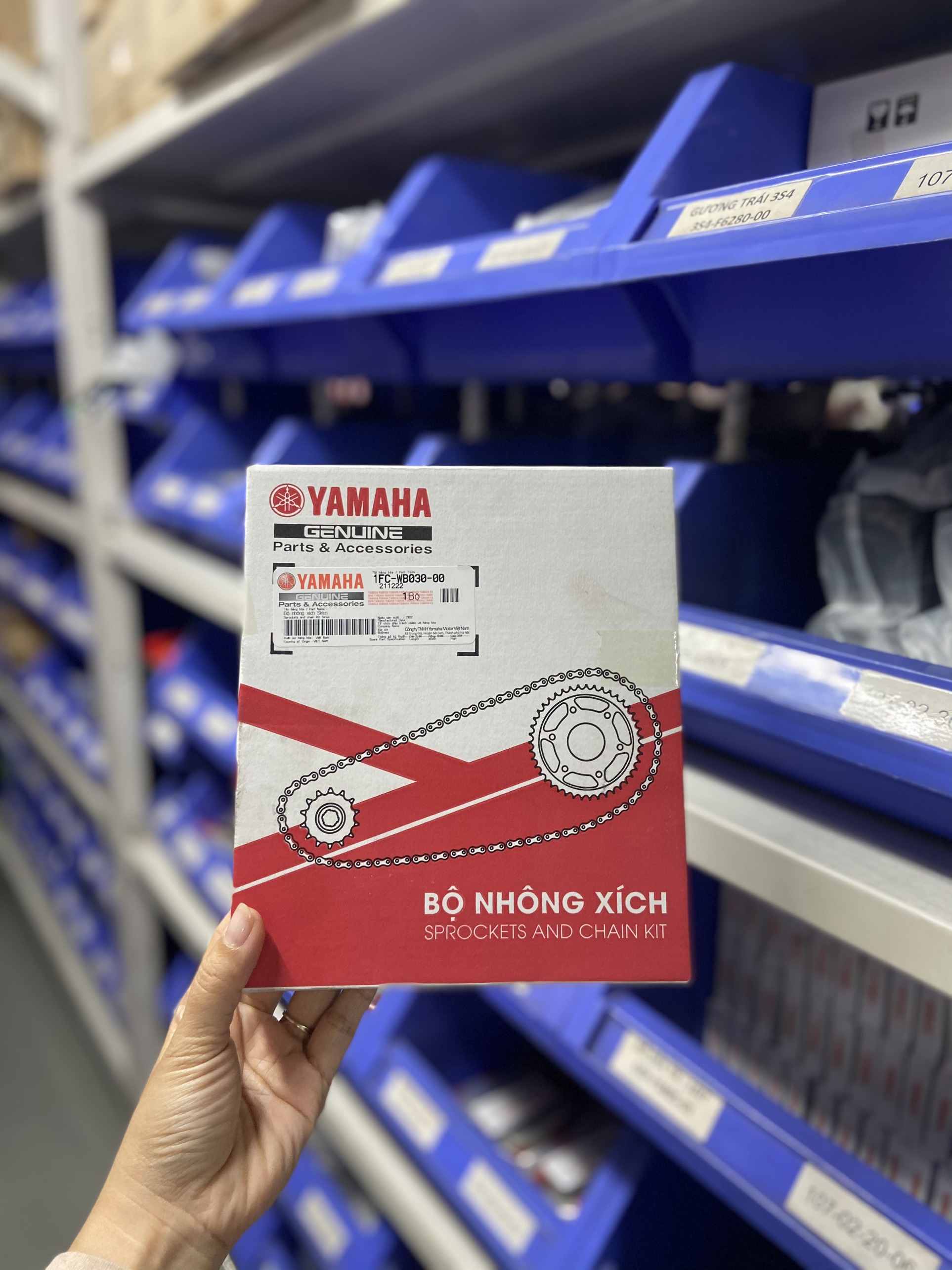 Bộ nhông sên xe Sirius FI hàng chính hãng YAMAHA
