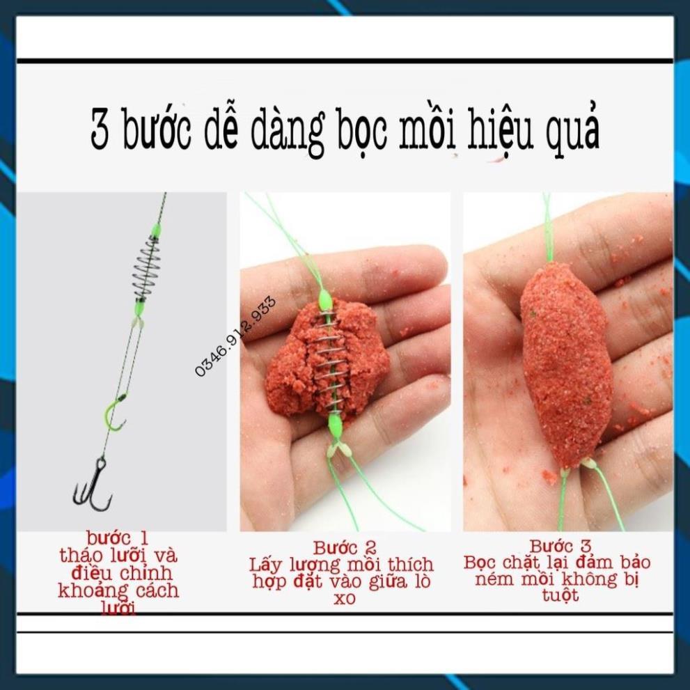 Bộ 10 Thẻo Dù Câu Cá Kèm Lò Xo Và Lưỡi 3 Tiêu Buộc Sẵn Câu Đài Cao Cấp Lưỡi Câu Cas Đại Lý Đồ Câu Cá_ PK1