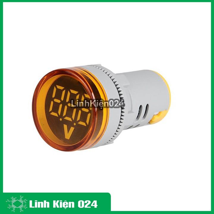 Đèn báo điện áp xoay chiều AD16-22DSV dùng điện áp 60-500V đường kính 22mm