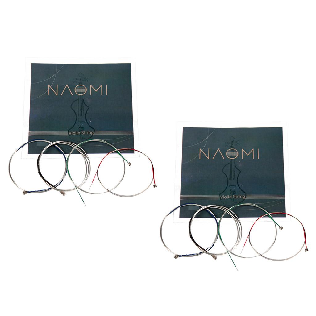 Bộ 2 Bộ Đầy Đủ Vĩ Cầm Thay Thế Dây cho 3/4 4/4 Vĩ Cầm Phụ Kiện