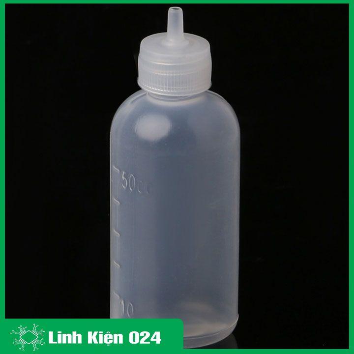 Lọ đựng dung dịch đầu kim 50ml , chất liệu nhựa đựng cồn, nhựa thông hàn, chất trợ dung tiện lợi