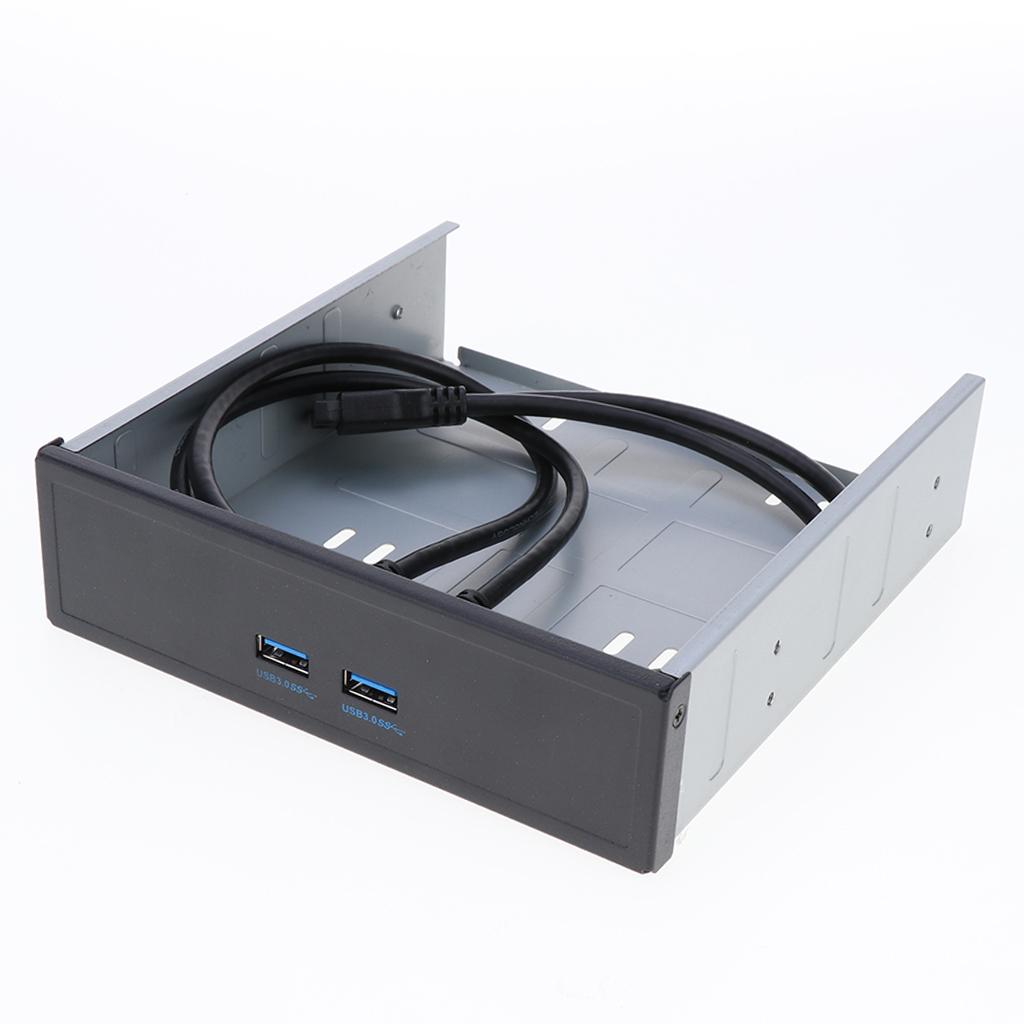 20 Pin Header Front Panel to 2 Port Audio Type C USB 3.0 A HUB