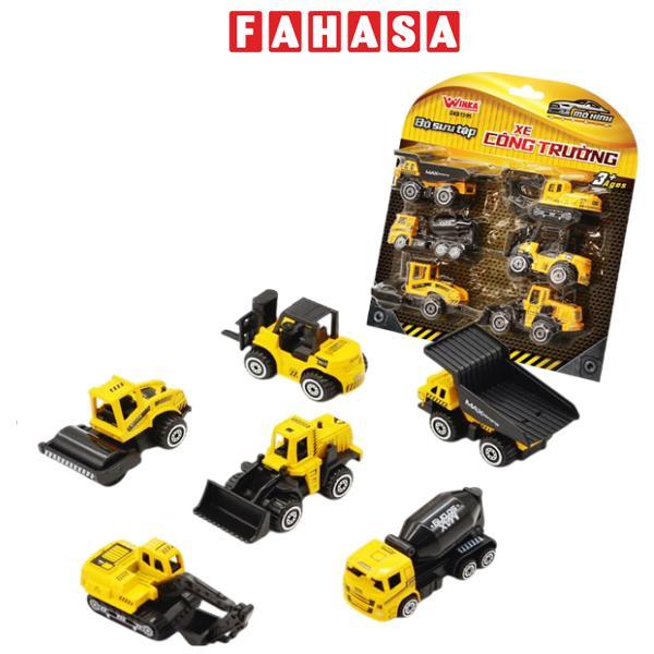 Bộ 6 Đồ Chơi Mô Hình Hợp Kim - Bộ Sưu Tập Xe Công Trường - Winka DK81395