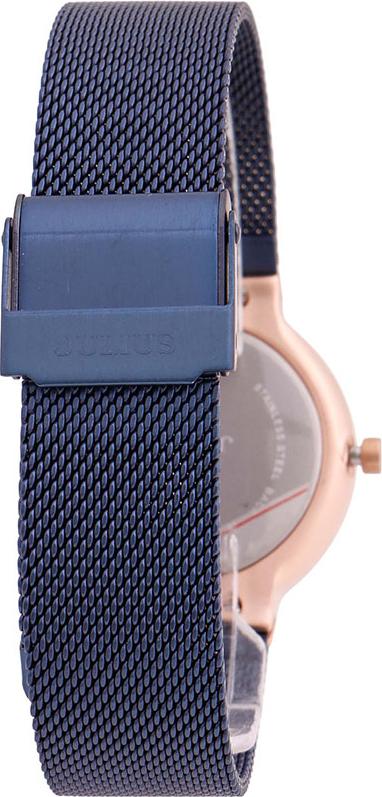 Đồng Hồ Nữ Julius Star Hàn Quốc JS-009LD Dây Thép Màu Xanh Đen