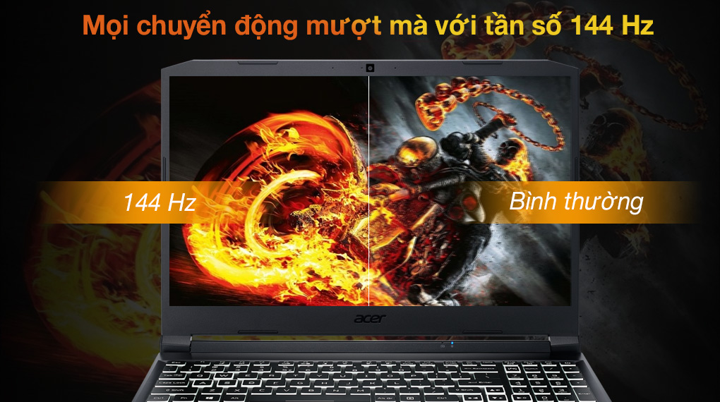 Laptop Acer Nitro 5 Eagle AN515-57-54MV (Core i5-11400H/ 8GB/ 512GB SSD/ RTX 3050 4GB/ 15.6 FHD IPS, 144Hz/ Win11) - Hàng Chính Hãng