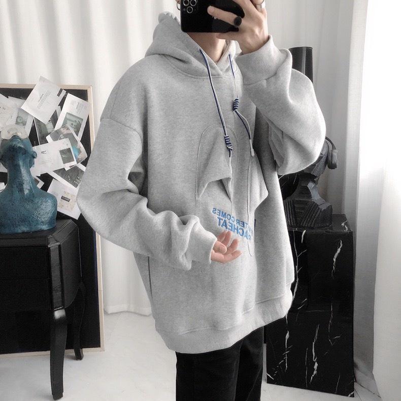 Áo Hoodie Nỉ Unisex Nam Nữ Hình Đôi Dép In Chữ