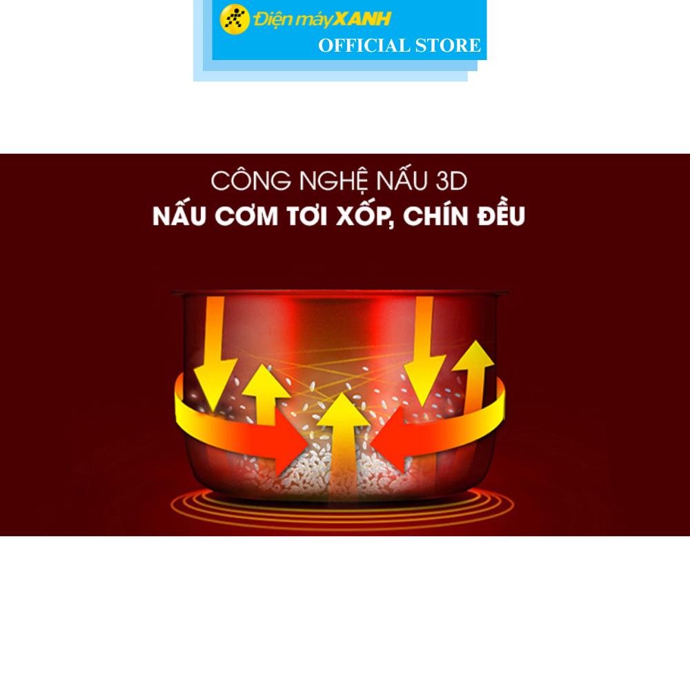 Nồi cơm nắp gài Happycook 1.8 lít HC-180A - Hàng Chính Hãng