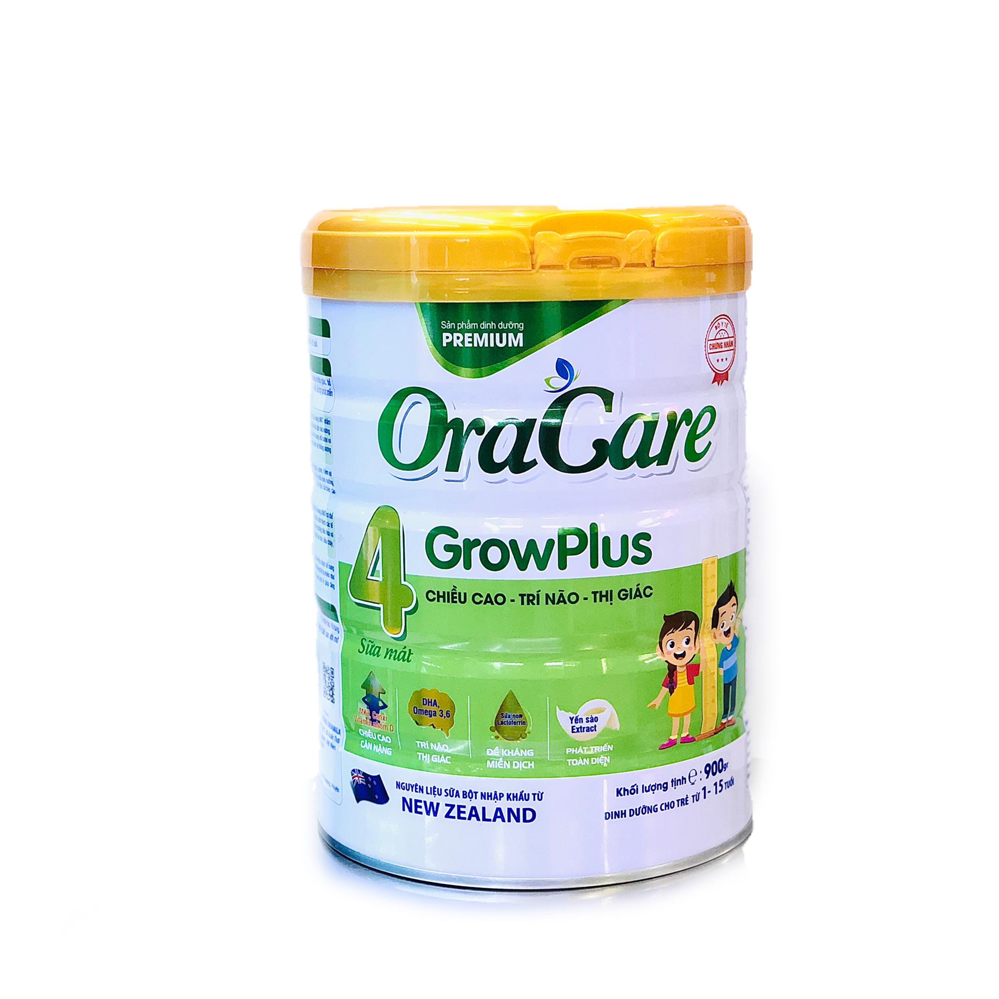 Combo 3 lon Sữa Oracare Grow plus step 4 lon 900gr - Tặng ấm đun siêu tốc