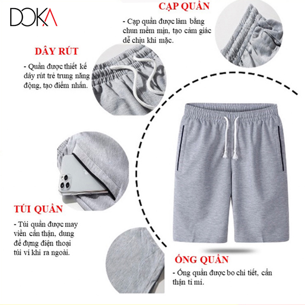 Combo 2 Quần shorts thể thao nam dạng sọt sport đùi chất thun lạnh 4 chiều cao cấp phù hợp tập gym hay mặc nhà màu trắng và đen DUI-P101 - tặng 1 khẩu trang chống nắng