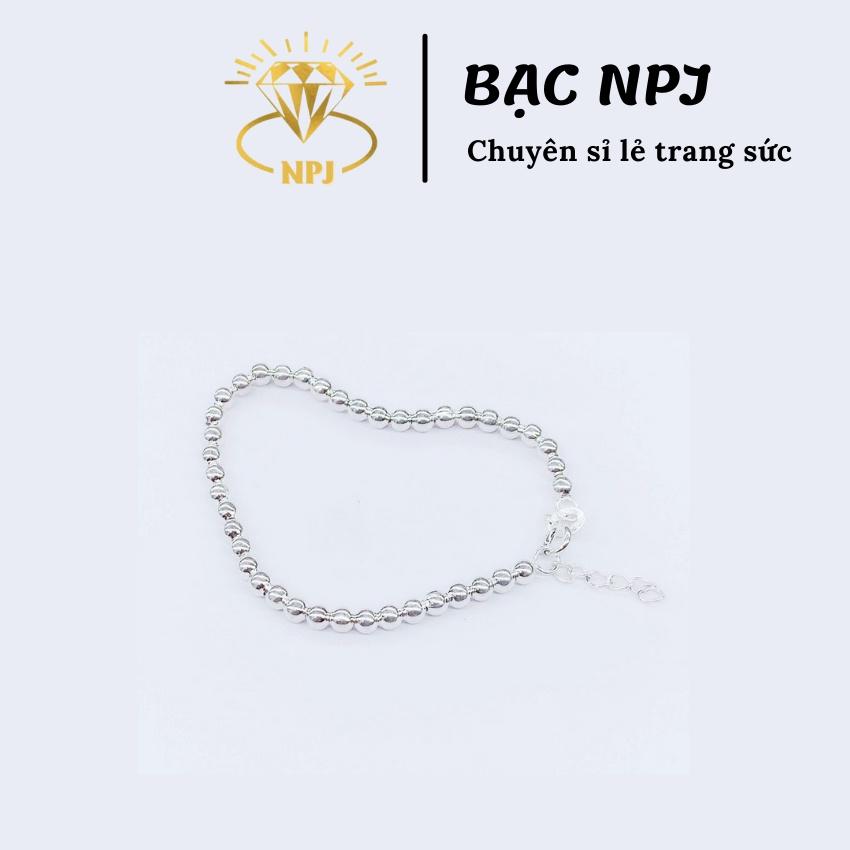 Lắc tay bạc nữ chuỗi bi HÀNG CAO CẤP lắc tay chuỗi bi phù hợp với các bạn nữ cá tính
