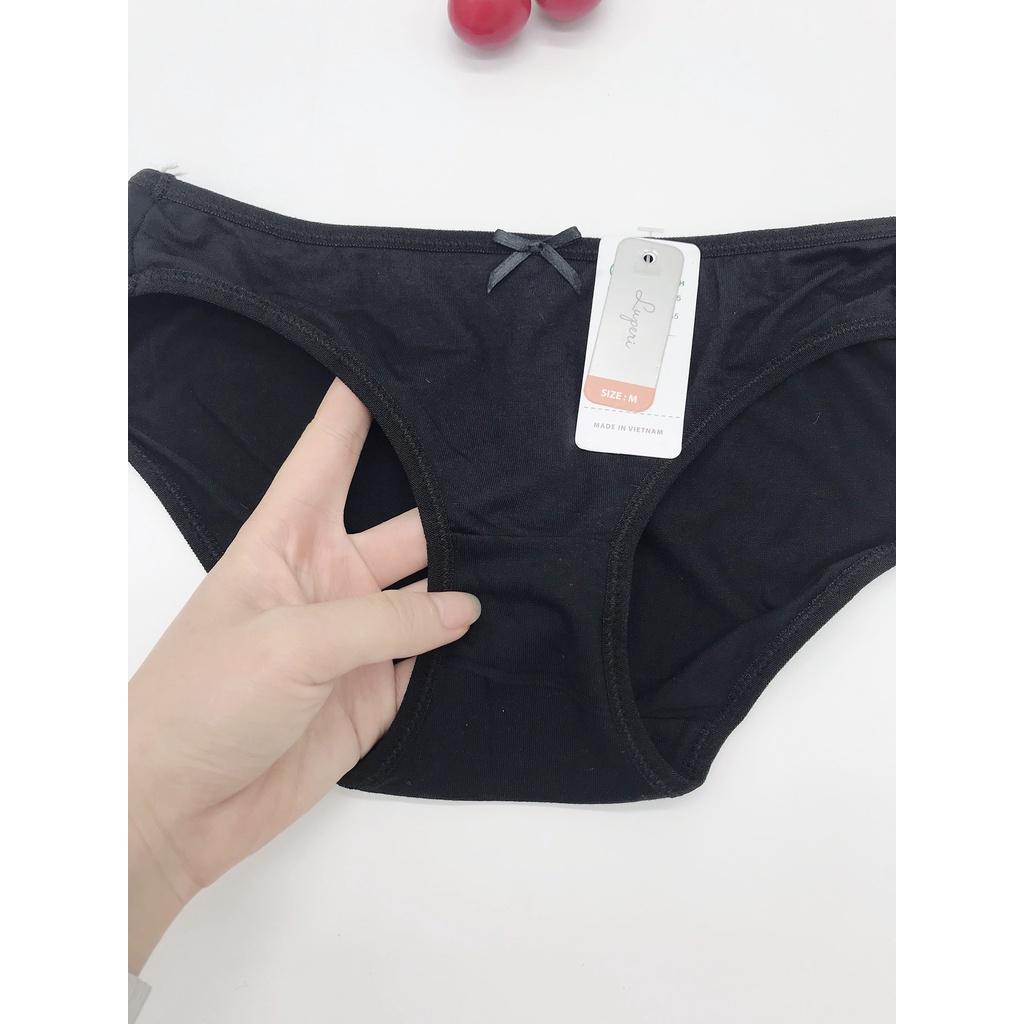 Quần Lót Nữ Cotton Nhập Khẩu Cạp Vừa LUPERI SP748 Dáng Bikini Mềm Mịn, Co Giãn Không Lằn Mông Kháng Khuẩn Khử Mùi Tốt