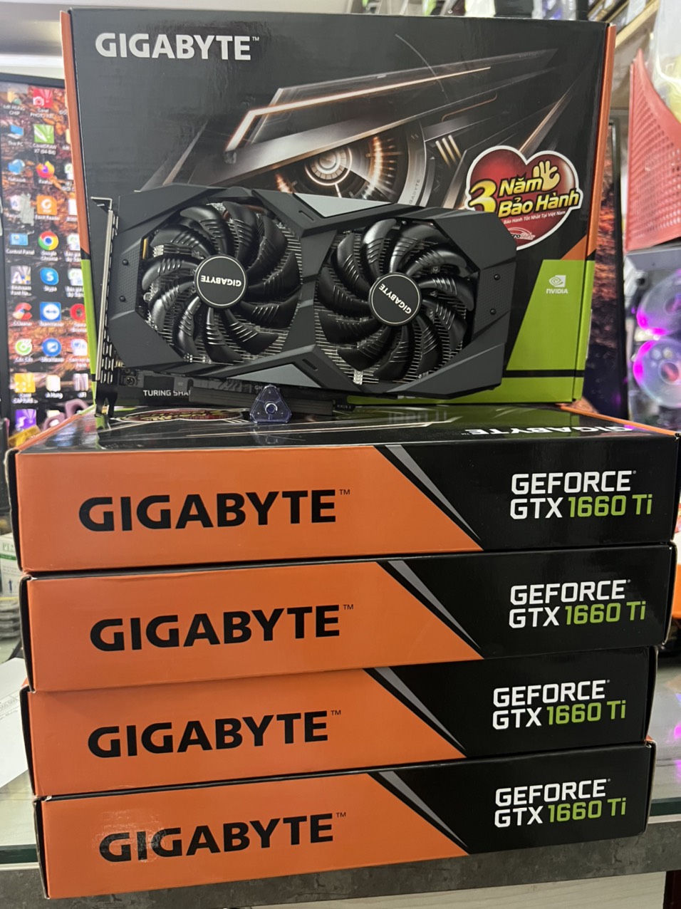 VGA (Cạc màn hình) GIGABYTE GeForce GTX 1660Ti 6GB/D6/2FAN - HÀNG CHÍNH HÃNG