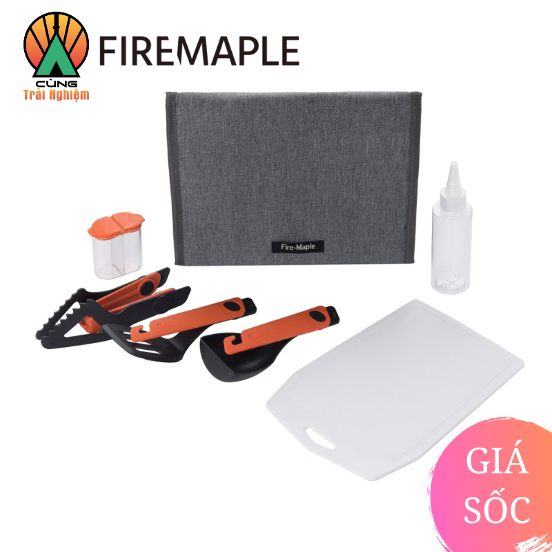 [CHÍNH HÃNG] COMBO Dụng Cụ Nấu Ăn CHEF COOKING KIT 6 Trong 1 Fire Maple FMW-Kit01 Tiện Lợi Chuyên Dụng Cho Dã Ngoại