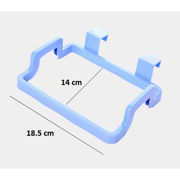 Khung treo túi rác, treo khăn gắn cửa tủ bếp đa năng