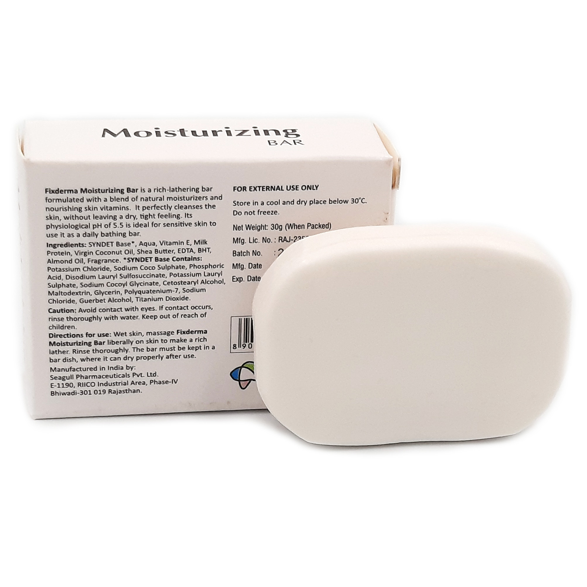 Xà Phòng Tắm Giúp Dưỡng Ẩm FIXDERMA Moisturizing Bar Giúp Dưỡng Trắng Da, Cấp Ẩm, Mềm Mịn Da 30g - Hùng Lợi