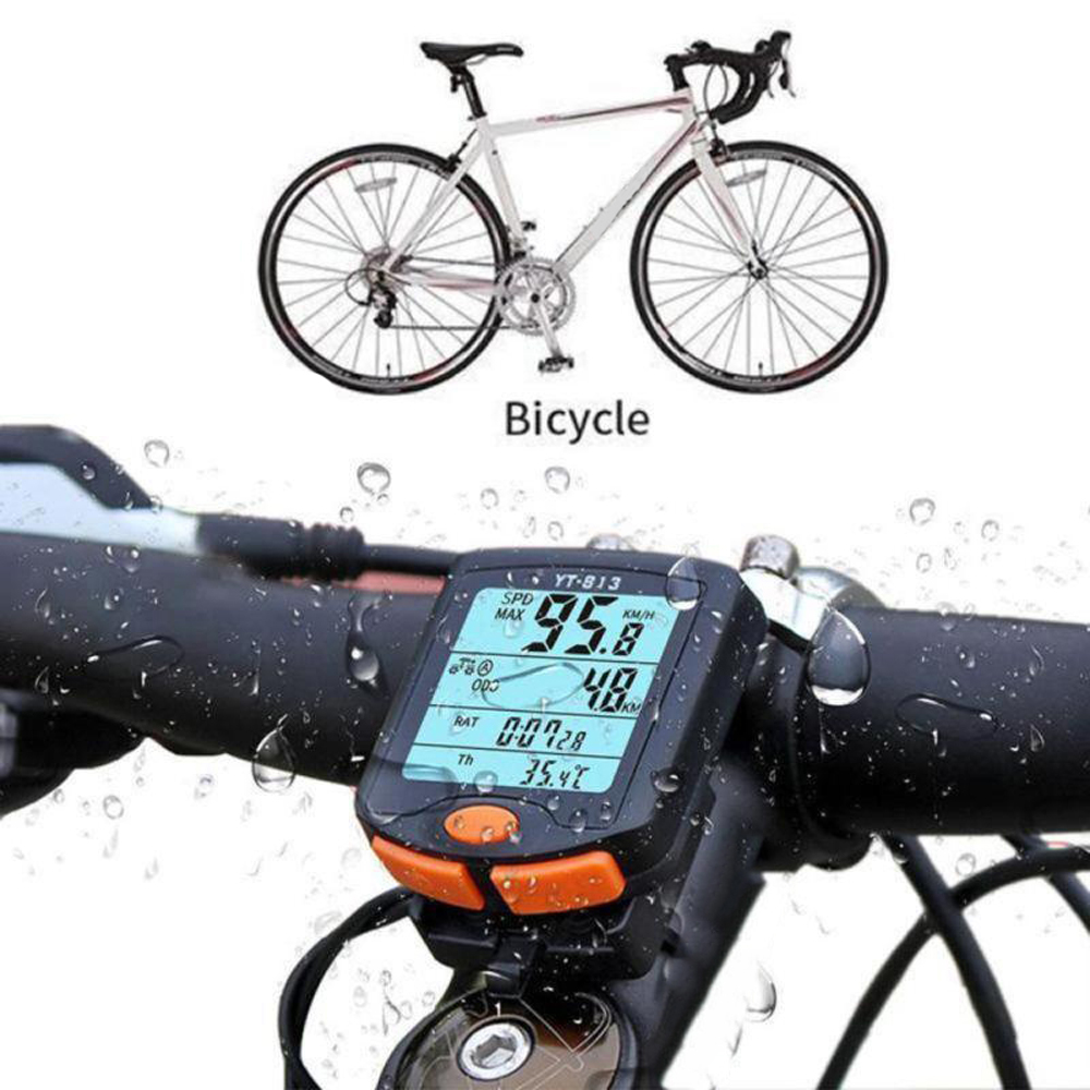 Bộ Đồng Hồ Xe Đạp Không Dây Màn Hình LCD Chống Nước