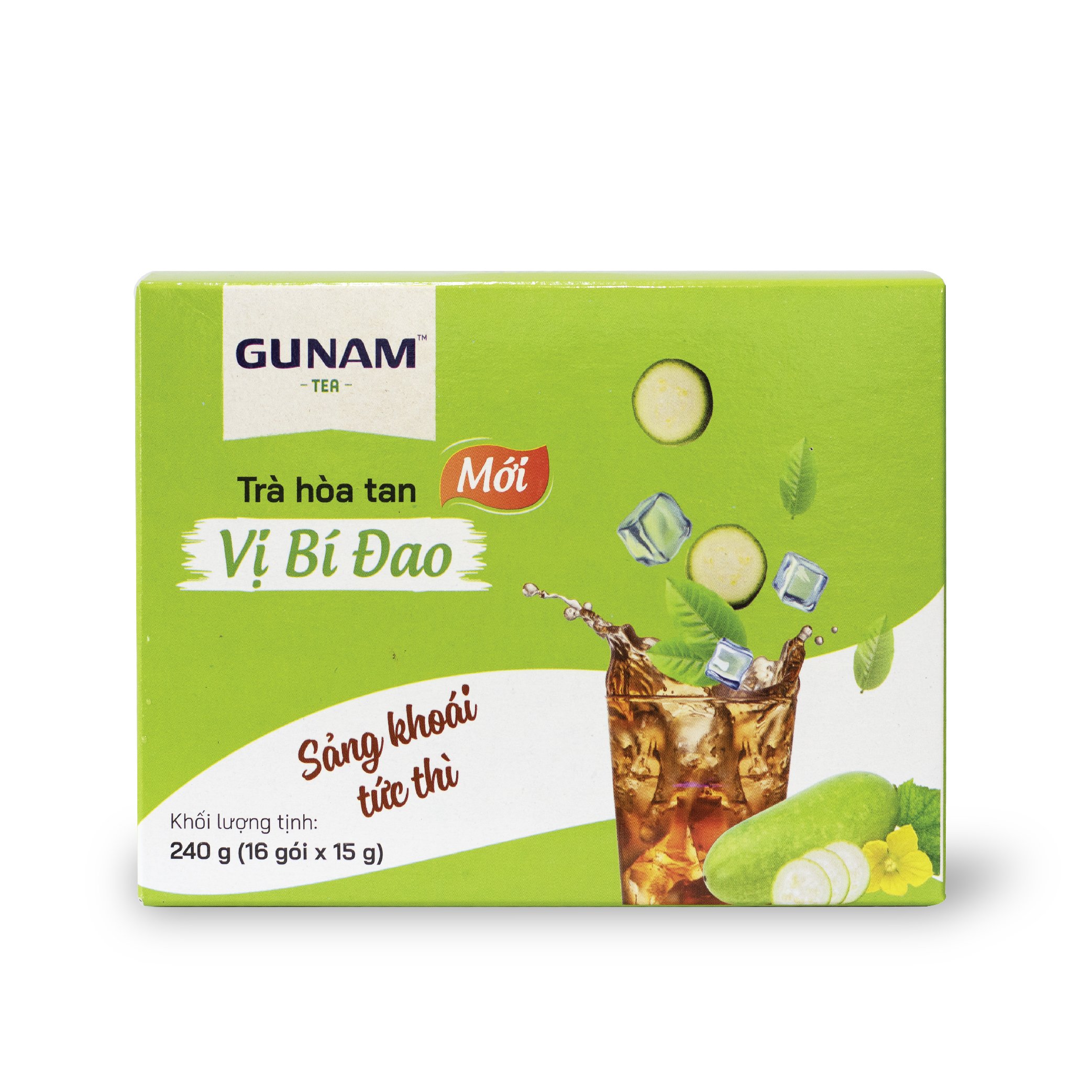 Hộp trà hòa tan vị bí đao GUNAM (16 gói x 15g)