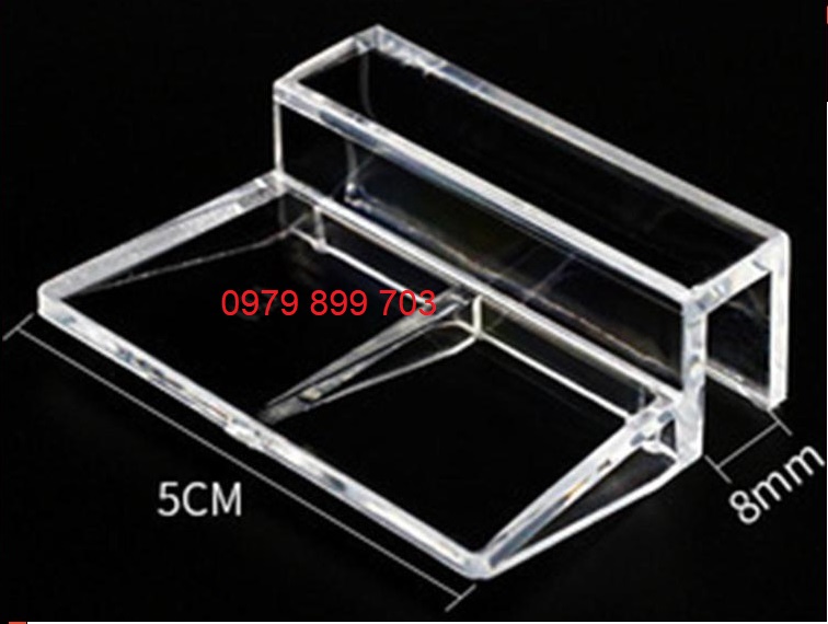 Combo 2 cái Giá đỡ nắp đậy bể cá cảnh, Miếng kẹp kính Acrylic dùng đỡ nắp hồ cá cảnh