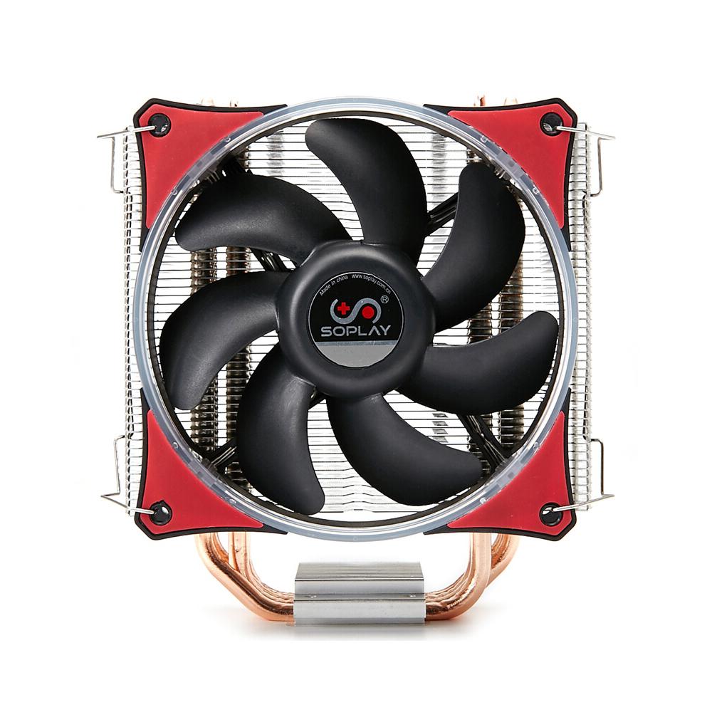 Bộ tản nhiệt làm mát CPU SOPLAY CPU Cooler 4 Heatpipes 4pin 12cm