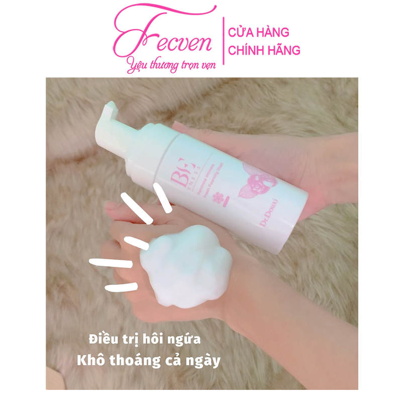 Bộ 2 Chăm Sóc Vùng Kín Dr.Douxi Sạch Sẽ Hồng Khít - Dung Dịch Vệ Sinh + Gel Dưỡng Trắng Hồng Se Khít, FECVEN