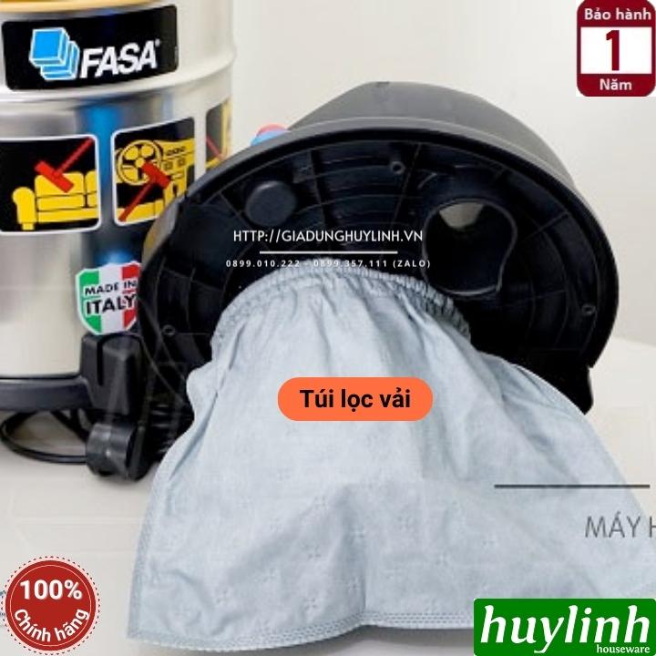 Máy hút bụi 3 chức năng Fasa WS20 - Dung tích 20 lít - Made in Italy - Hàng chính hãng - hút bụi khô - ướt - thổi bụi