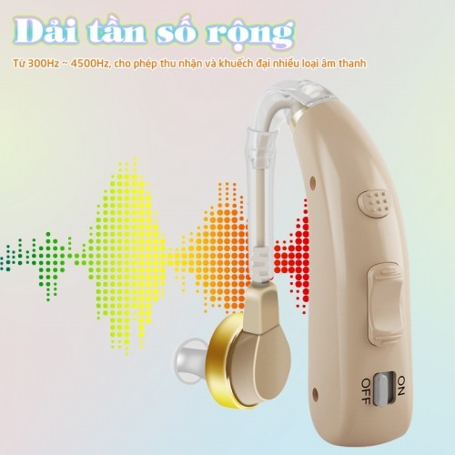 Máy trợ thính không dây pin sạc Axon A-130 - Tặng kèm hộp đựng