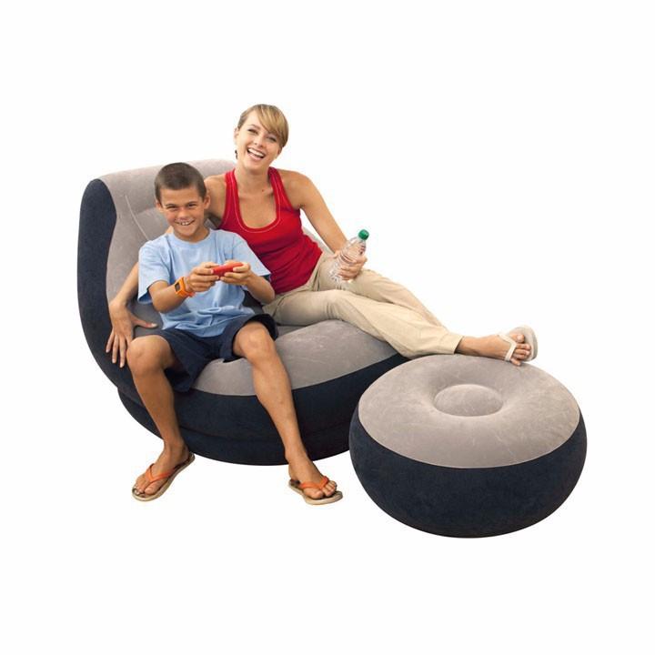 GHẾ SOFA HƠI TỰA LƯNG JILONG TẶNG KÈM BƠM ĐIỆN ( KÈM ĐÔN)