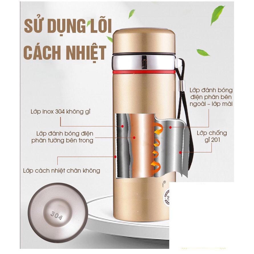 Bình Giữ Nhiệt 1 Lít inox 304 Cao Cấp Giữ Nhiệt Đến 24h Siêu Bền,Siêu Đẹp (giao màu ngẫu nhiên)