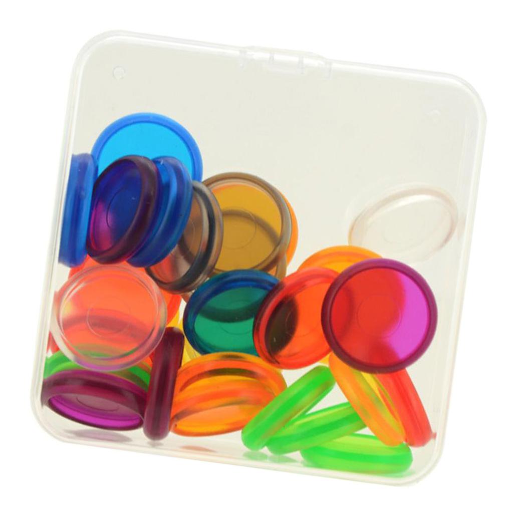Pack Of 30 Plastic Discs Binding Holder DIY Buckle Notebook Stationery Accs