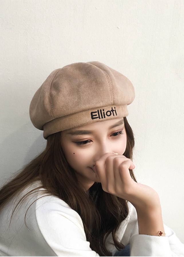 Mũ beret unisex cho cả nam và nữ thêu Elioti MV602