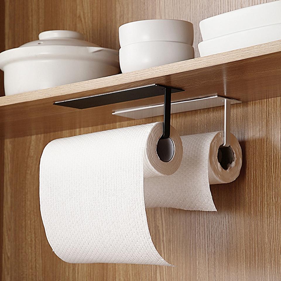 Giá Đỡ Cuộn Giấy Vệ Sinh Gắn Tường Tiết Kiệm Không Gian Bằng Thép Không Gỉ