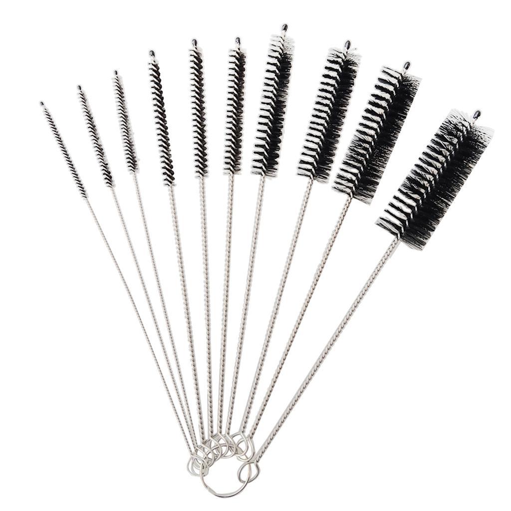 20pcs 20cm Abrasive Wire Brush Pipe Tube Cleaning Brush for Bottles,Test Tubes