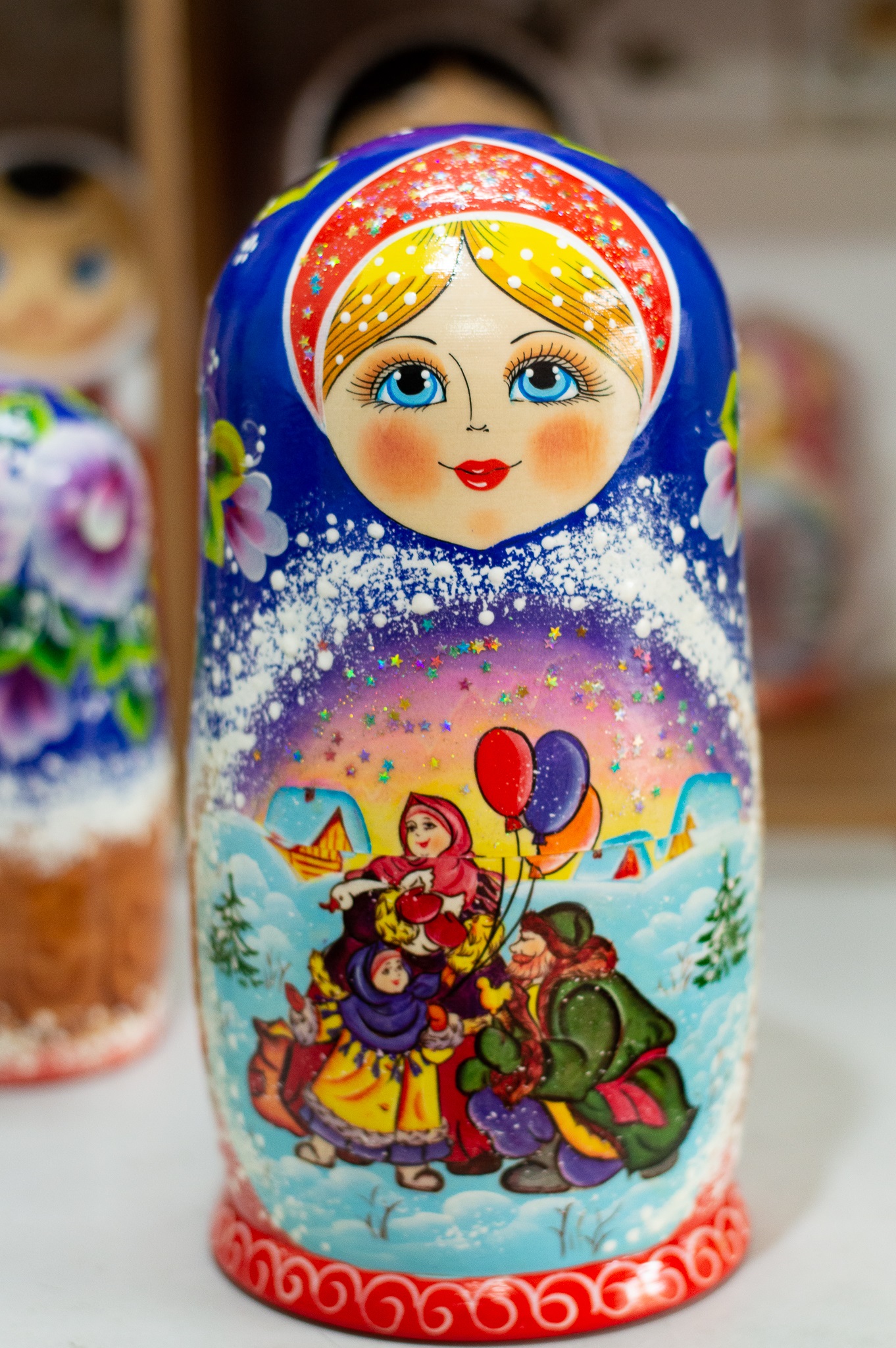 BỘ BÚP BÊ NGA MATRYOSHKA 10 LỚP 26CM &quot;LỄ HỘI DÂN GIAN NGA&quot; RẤT ĐẸP VÀ ĐỘC ĐÁO