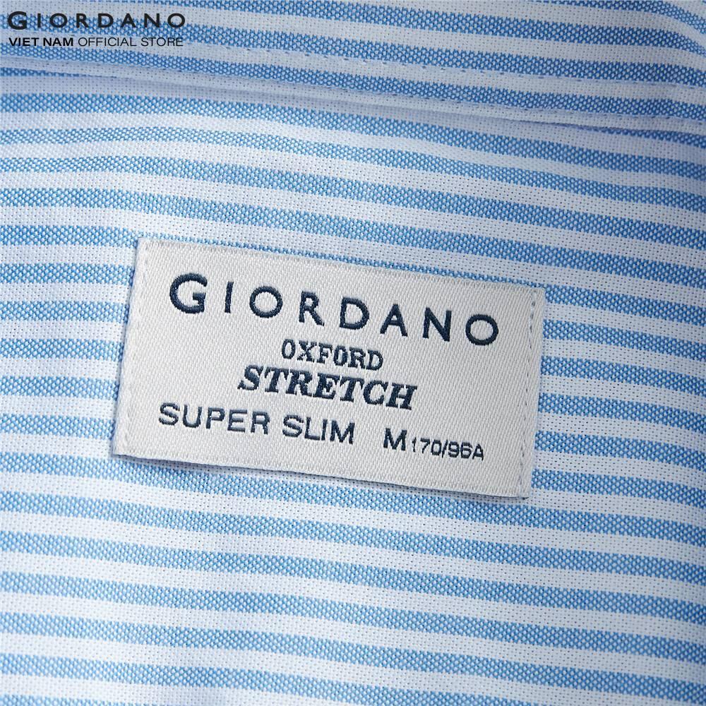 Áo Sơ Mi Oxford Nam Tay Dài Giordano Classic Shirt 01049043