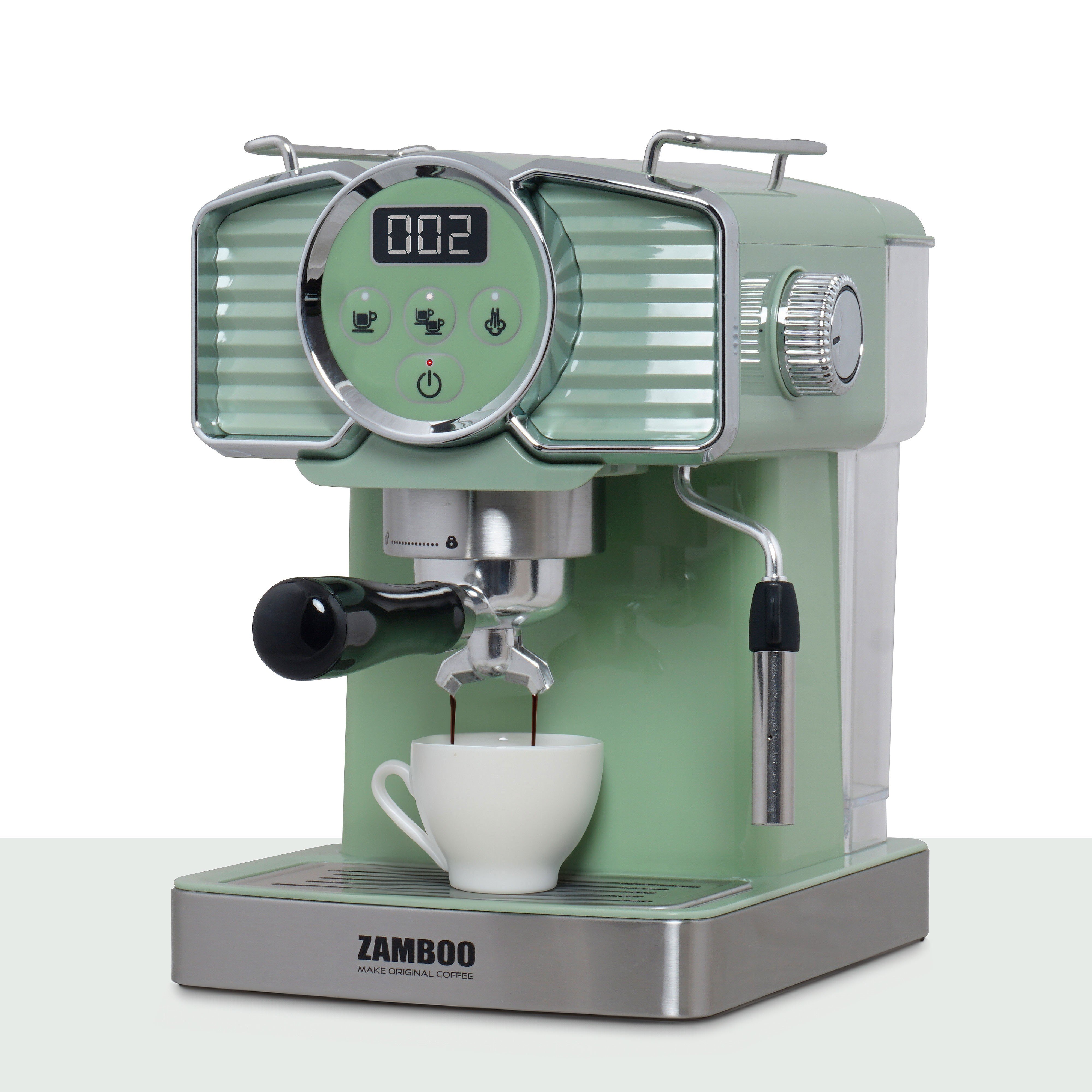 Hàng chính hãng-Máy pha cà phê espresso bán tự động Zamboo ZB-901PRO-20 Bar