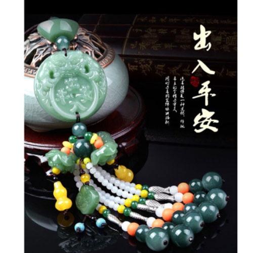 Khánh treo xe phong thủy trang trí gương chiếu hậu ô tô, xe hơi