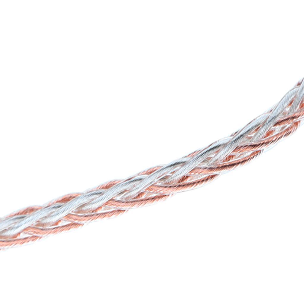 2 Pieces 7N Copper OCC Upgrade Cable woven wire for Earphone